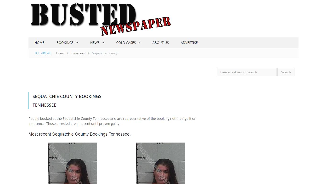 Sequatchie County, TN Mugshots - BUSTEDNEWSPAPER.COM