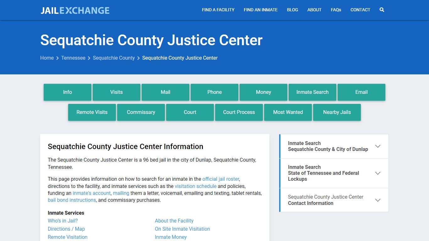 Sequatchie County Justice Center - Jail Exchange